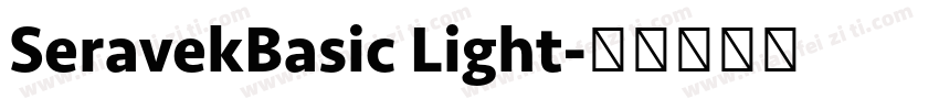 SeravekBasic Light字体转换
